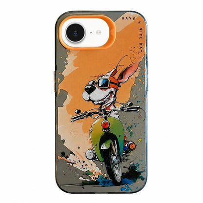 Animal Pattern Oil Painting Series PC + TPU Phone Case, For iPhone 14 Pro, For iPhone 14 Pro Max, For iPhone 7 / 8 / SE 2020