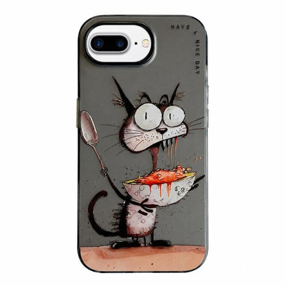 Coque de téléphone PC + TPU motif animal, pour iPhone XR, pour iPhone XS Max, pour iPhone 7 Plus / 8 Plus