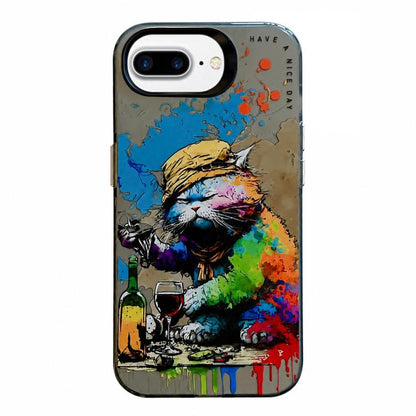 Coque de téléphone PC + TPU motif animal, pour iPhone XR, pour iPhone XS Max, pour iPhone 7 Plus / 8 Plus