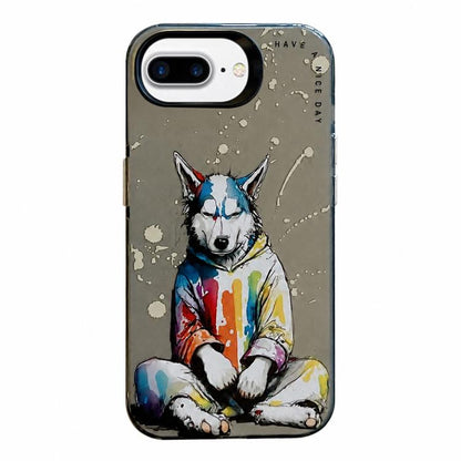 Coque de téléphone PC + TPU motif animal, pour iPhone XR, pour iPhone XS Max, pour iPhone 7 Plus / 8 Plus