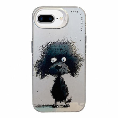 Coque de téléphone PC + TPU motif animal, pour iPhone XR, pour iPhone XS Max, pour iPhone 7 Plus / 8 Plus