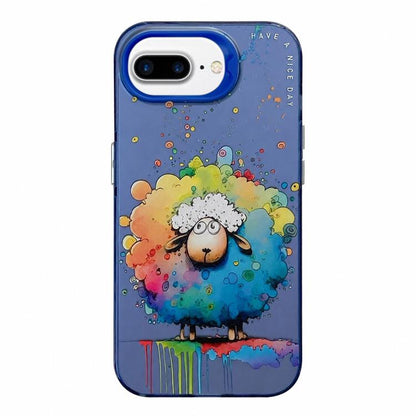 Coque de téléphone PC + TPU motif animal, pour iPhone XR, pour iPhone XS Max, pour iPhone 7 Plus / 8 Plus