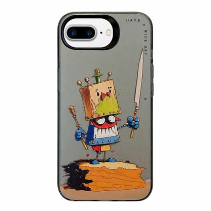Coque de téléphone PC + TPU motif animal, pour iPhone XR, pour iPhone XS Max, pour iPhone 7 Plus / 8 Plus