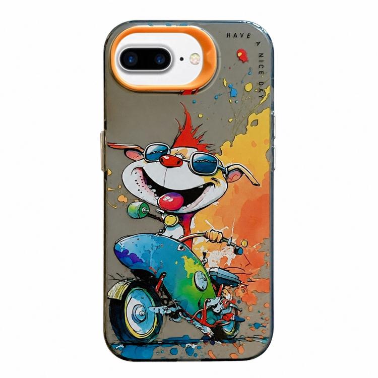 Coque de téléphone PC + TPU motif animal, pour iPhone XR, pour iPhone XS Max, pour iPhone 7 Plus / 8 Plus
