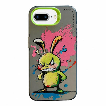 Coque de téléphone PC + TPU motif animal, pour iPhone XR, pour iPhone XS Max, pour iPhone 7 Plus / 8 Plus