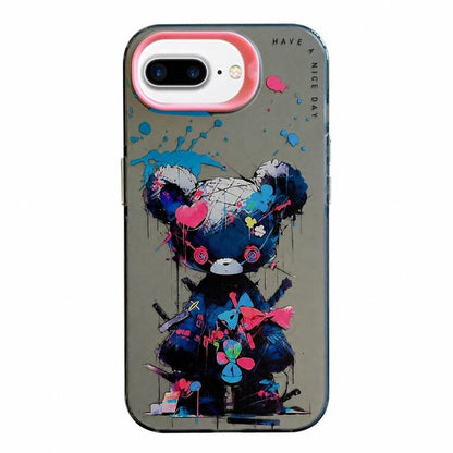 Coque de téléphone PC + TPU motif animal, pour iPhone XR, pour iPhone XS Max, pour iPhone 7 Plus / 8 Plus