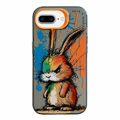 Coque de téléphone PC + TPU motif animal, pour iPhone XR, pour iPhone XS Max, pour iPhone 7 Plus / 8 Plus