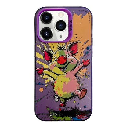 Animal Pattern Oil Painting Series PC + TPU Phone Case, For iPhone 11, For iPhone 11 Pro, For iPhone X / XS