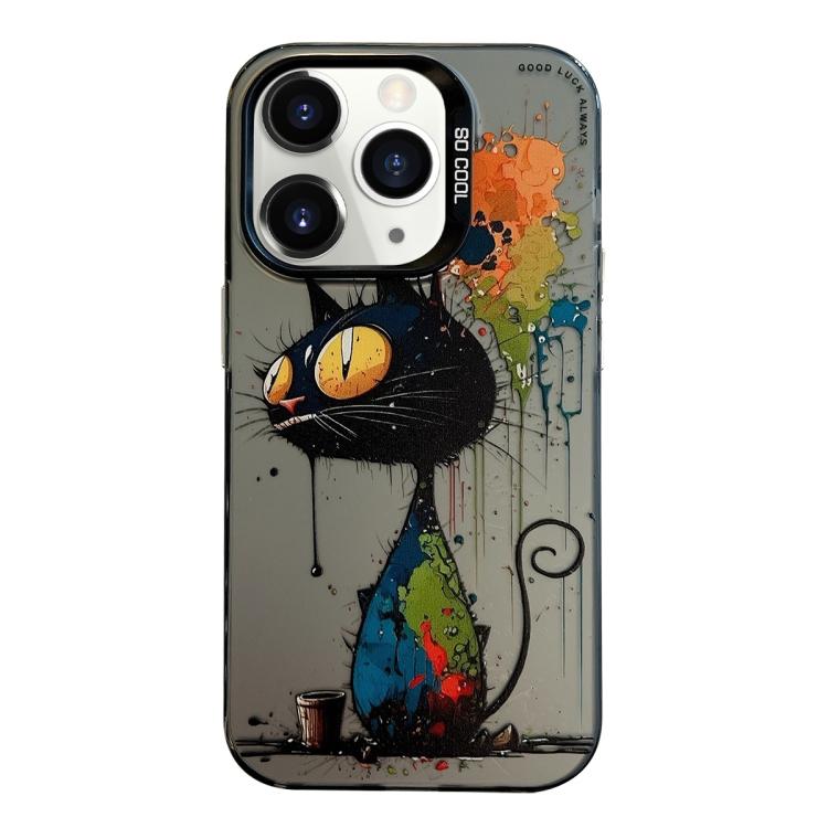 Animal Pattern Oil Painting Series PC + TPU Phone Case, For iPhone 11, For iPhone 11 Pro, For iPhone X / XS