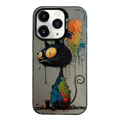 Animal Pattern Oil Painting Series PC + TPU Phone Case, For iPhone 11, For iPhone 11 Pro, For iPhone X / XS