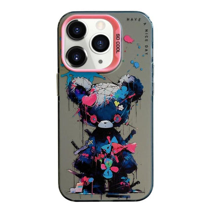 Animal Pattern Oil Painting Series PC + TPU Phone Case, For iPhone 11, For iPhone 11 Pro, For iPhone X / XS