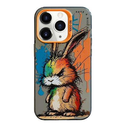 Animal Pattern Oil Painting Series PC + TPU Phone Case, For iPhone 11, For iPhone 11 Pro, For iPhone X / XS