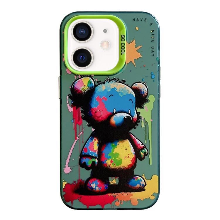 Animal Pattern Oil Painting Series PC + TPU Phone Case, For iPhone 12 Pro, For iPhone 12 mini, For iPhone 11 Pro Max