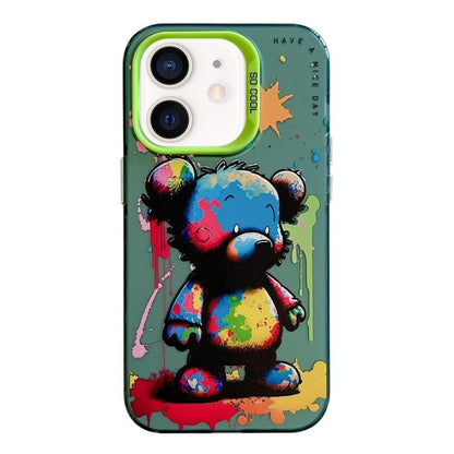 Animal Pattern Oil Painting Series PC + TPU Phone Case, For iPhone 12 Pro, For iPhone 12 mini, For iPhone 11 Pro Max