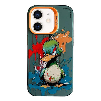 Animal Pattern Oil Painting Series PC + TPU Phone Case, For iPhone 12 Pro, For iPhone 12 mini, For iPhone 11 Pro Max