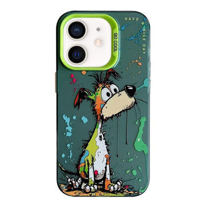 Animal Pattern Oil Painting Series PC + TPU Phone Case, For iPhone 12 Pro, For iPhone 12 mini, For iPhone 11 Pro Max
