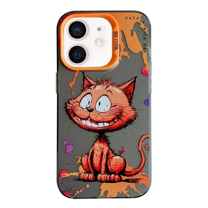 Animal Pattern Oil Painting Series PC + TPU Phone Case, For iPhone 12 Pro, For iPhone 12 mini, For iPhone 11 Pro Max