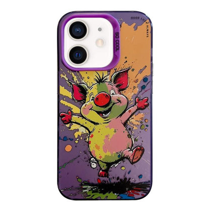 Animal Pattern Oil Painting Series PC + TPU Phone Case, For iPhone 12 Pro, For iPhone 12 mini, For iPhone 11 Pro Max