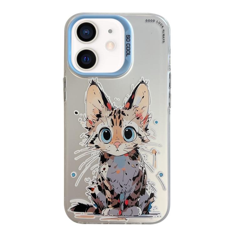 Animal Pattern Oil Painting Series PC + TPU Phone Case, For iPhone 12 Pro, For iPhone 12 mini, For iPhone 11 Pro Max