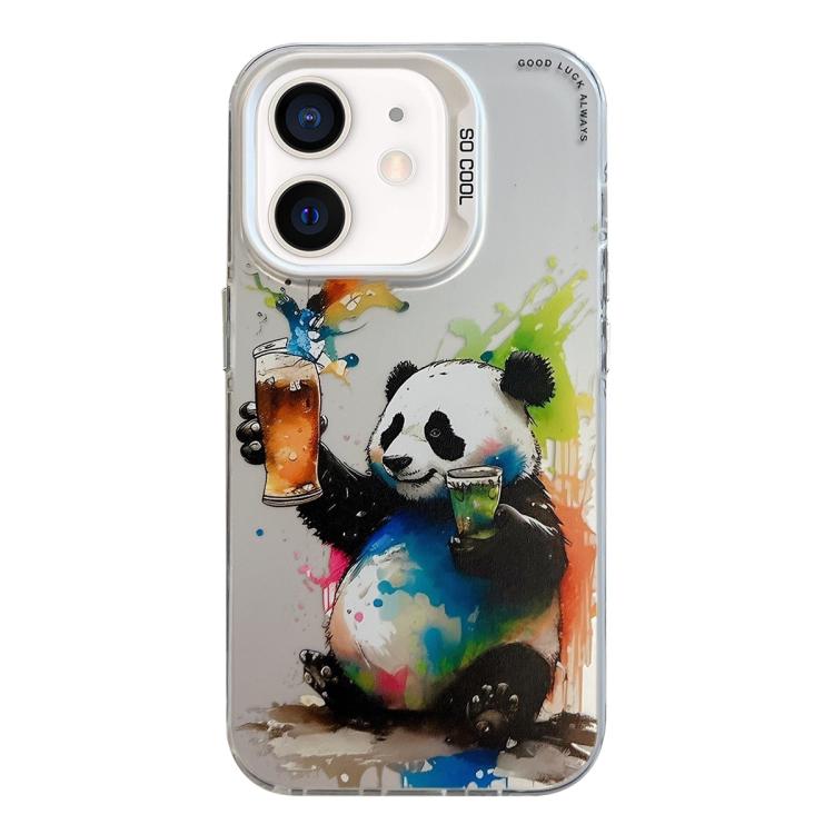 Animal Pattern Oil Painting Series PC + TPU Phone Case, For iPhone 12 Pro, For iPhone 12 mini, For iPhone 11 Pro Max
