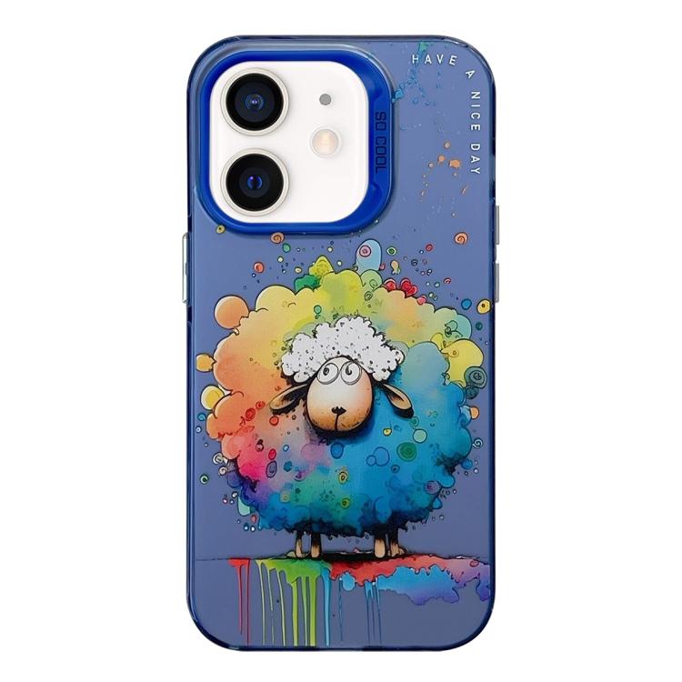 Animal Pattern Oil Painting Series PC + TPU Phone Case, For iPhone 12 Pro, For iPhone 12 mini, For iPhone 11 Pro Max