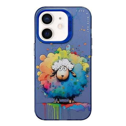 Animal Pattern Oil Painting Series PC + TPU Phone Case, For iPhone 12 Pro, For iPhone 12 mini, For iPhone 11 Pro Max