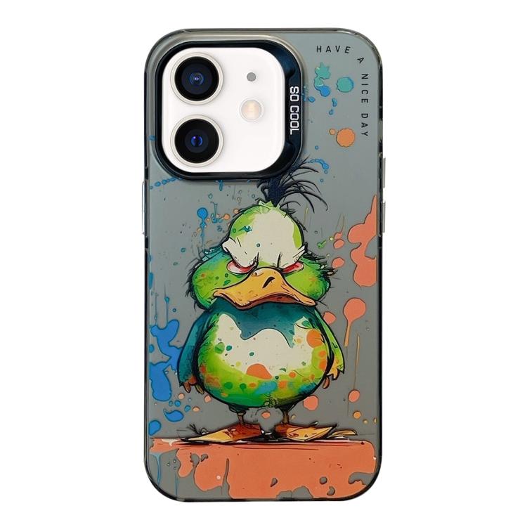 Animal Pattern Oil Painting Series PC + TPU Phone Case, For iPhone 12 Pro, For iPhone 12 mini, For iPhone 11 Pro Max