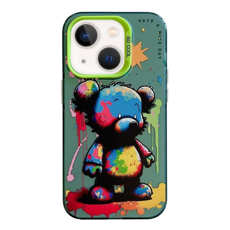 Animal Pattern Oil Painting Series PC + TPU Phone Case, For iPhone 13 mini, For iPhone 12, For iPhone 12 Pro Max