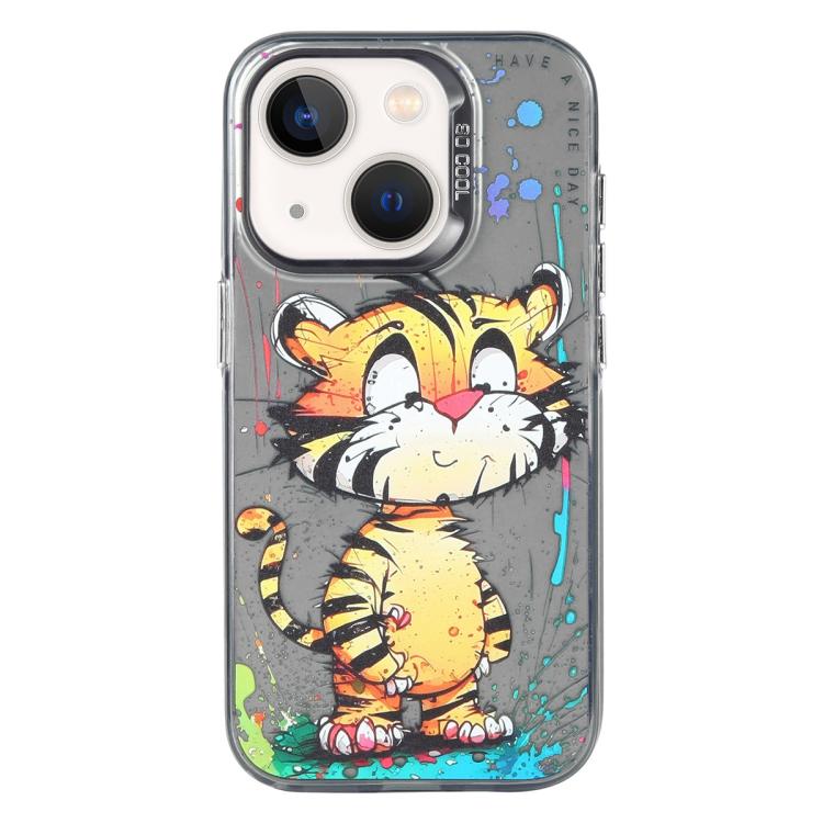 Animal Pattern Oil Painting Series PC + TPU Phone Case, For iPhone 13 mini, For iPhone 12, For iPhone 12 Pro Max