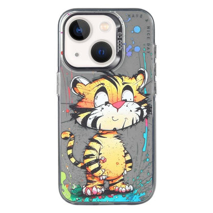 Animal Pattern Oil Painting Series PC + TPU Phone Case, For iPhone 13 mini, For iPhone 12, For iPhone 12 Pro Max
