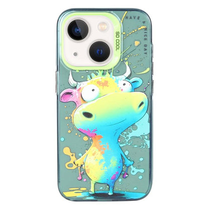 Animal Pattern Oil Painting Series PC + TPU Phone Case, For iPhone 13 mini, For iPhone 12, For iPhone 12 Pro Max