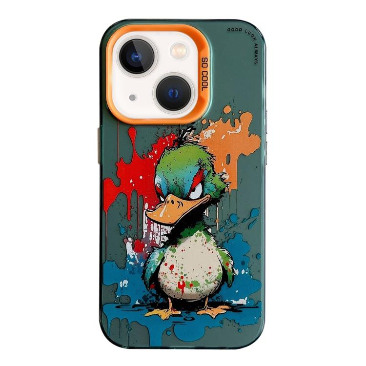 Animal Pattern Oil Painting Series PC + TPU Phone Case, For iPhone 13 mini, For iPhone 12, For iPhone 12 Pro Max