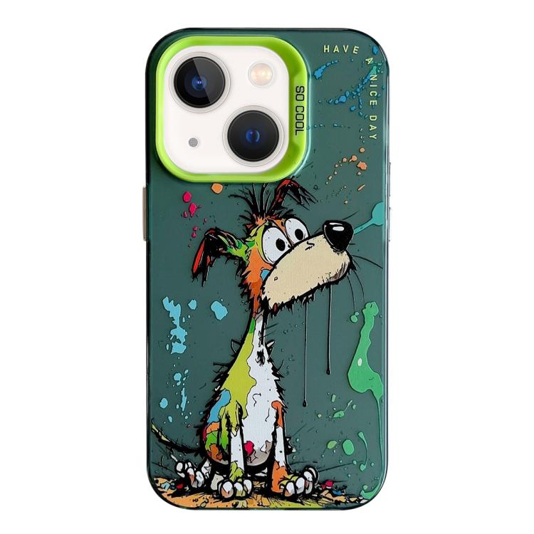 Animal Pattern Oil Painting Series PC + TPU Phone Case, For iPhone 13 mini, For iPhone 12, For iPhone 12 Pro Max