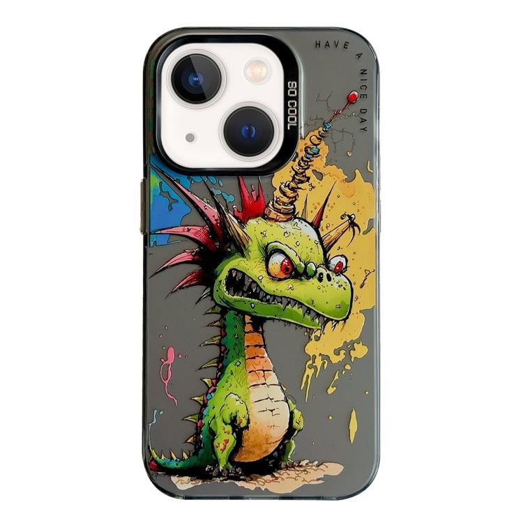 Animal Pattern Oil Painting Series PC + TPU Phone Case, For iPhone 13 mini, For iPhone 12, For iPhone 12 Pro Max