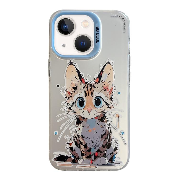 Animal Pattern Oil Painting Series PC + TPU Phone Case, For iPhone 13 mini, For iPhone 12, For iPhone 12 Pro Max