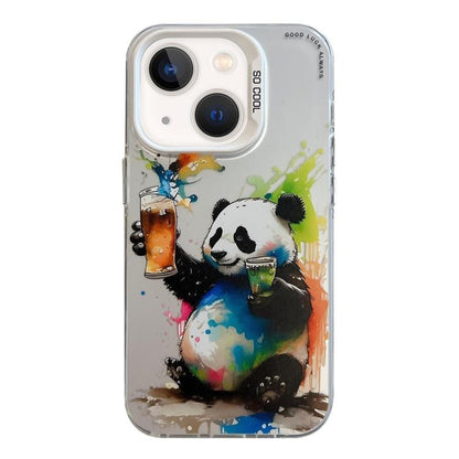 Animal Pattern Oil Painting Series PC + TPU Phone Case, For iPhone 13 mini, For iPhone 12, For iPhone 12 Pro Max