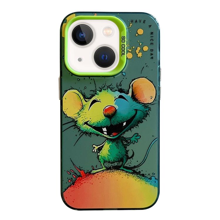 Animal Pattern Oil Painting Series PC + TPU Phone Case, For iPhone 13 mini, For iPhone 12, For iPhone 12 Pro Max