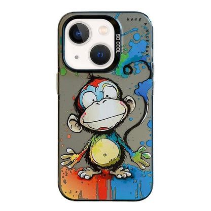 Animal Pattern Oil Painting Series PC + TPU Phone Case, For iPhone 13 mini, For iPhone 12, For iPhone 12 Pro Max