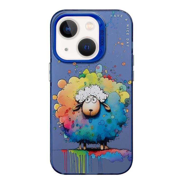 Animal Pattern Oil Painting Series PC + TPU Phone Case, For iPhone 13 mini, For iPhone 12, For iPhone 12 Pro Max