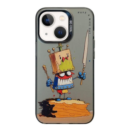 Animal Pattern Oil Painting Series PC + TPU Phone Case, For iPhone 13 mini, For iPhone 12, For iPhone 12 Pro Max