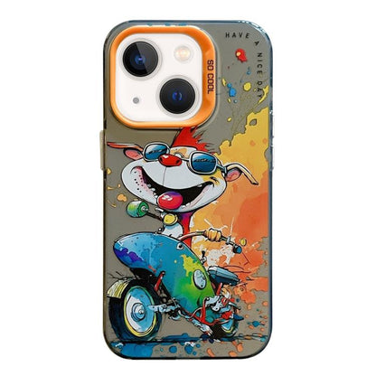 Animal Pattern Oil Painting Series PC + TPU Phone Case, For iPhone 13 mini, For iPhone 12, For iPhone 12 Pro Max