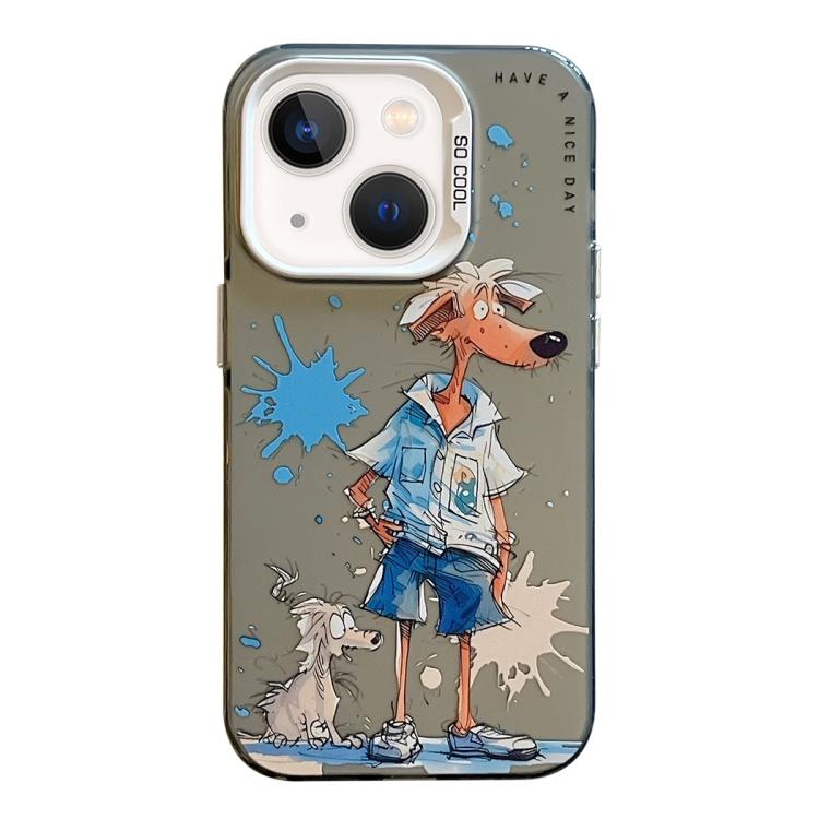 Animal Pattern Oil Painting Series PC + TPU Phone Case, For iPhone 13 mini, For iPhone 12, For iPhone 12 Pro Max