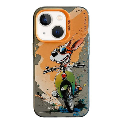 Animal Pattern Oil Painting Series PC + TPU Phone Case, For iPhone 13 mini, For iPhone 12, For iPhone 12 Pro Max