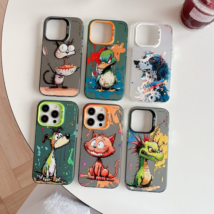Animal Pattern Oil Painting Series PC + TPU Phone Case, For iPhone 17 Pro Max, For iPhone 17 Pro, For iPhone 17