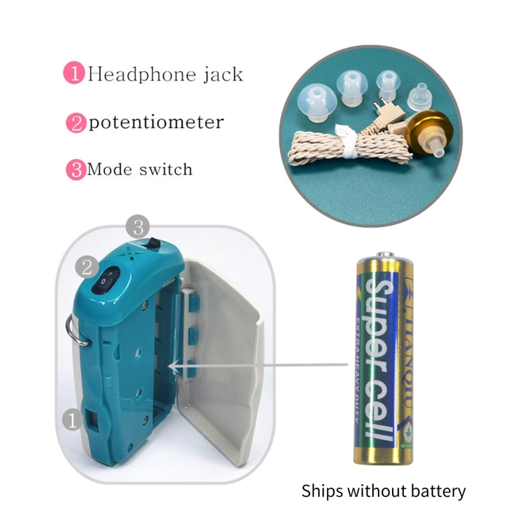 KAIXINWEI F-18 DC1.5V In-ear Hearing Aid Sound Amplifier, F-18