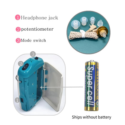 KAIXINWEI F-18 DC1.5V In-ear Hearing Aid Sound Amplifier, F-18