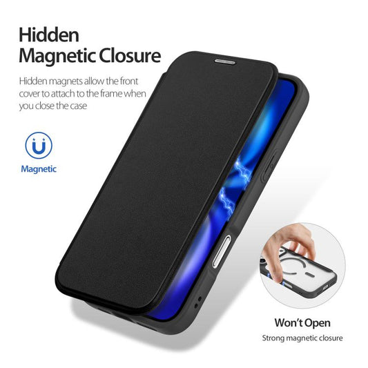 DUX DUCIS Skin X Pro Series Magsafe PC + TPU Phone Leather Case