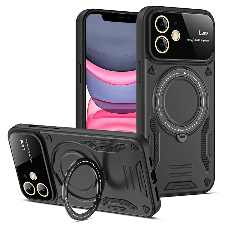 Large Window MagSafe Holder Phone Case, For iPhone 12 Pro Max, For iPhone 12 Pro, For iPhone 11 Pro Max, For iPhone 11, For iPhone 11 Pro