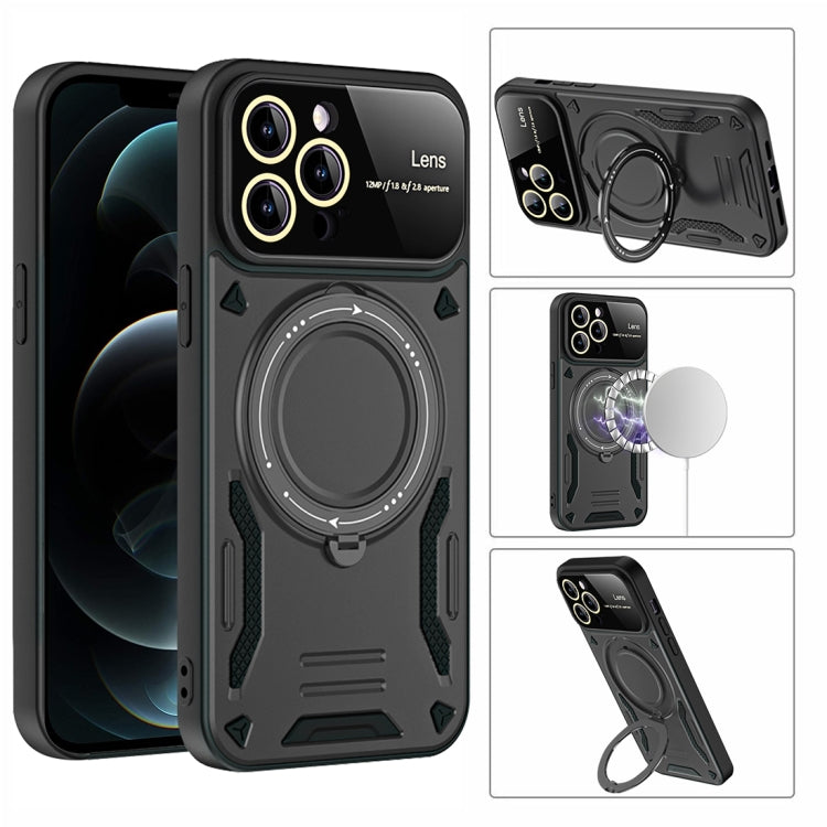 Large Window MagSafe Holder Phone Case, For iPhone 12 Pro Max, For iPhone 12 Pro, For iPhone 11 Pro Max, For iPhone 11, For iPhone 11 Pro