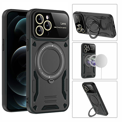 Large Window MagSafe Holder Phone Case, For iPhone 12 Pro Max, For iPhone 12 Pro, For iPhone 11 Pro Max, For iPhone 11, For iPhone 11 Pro